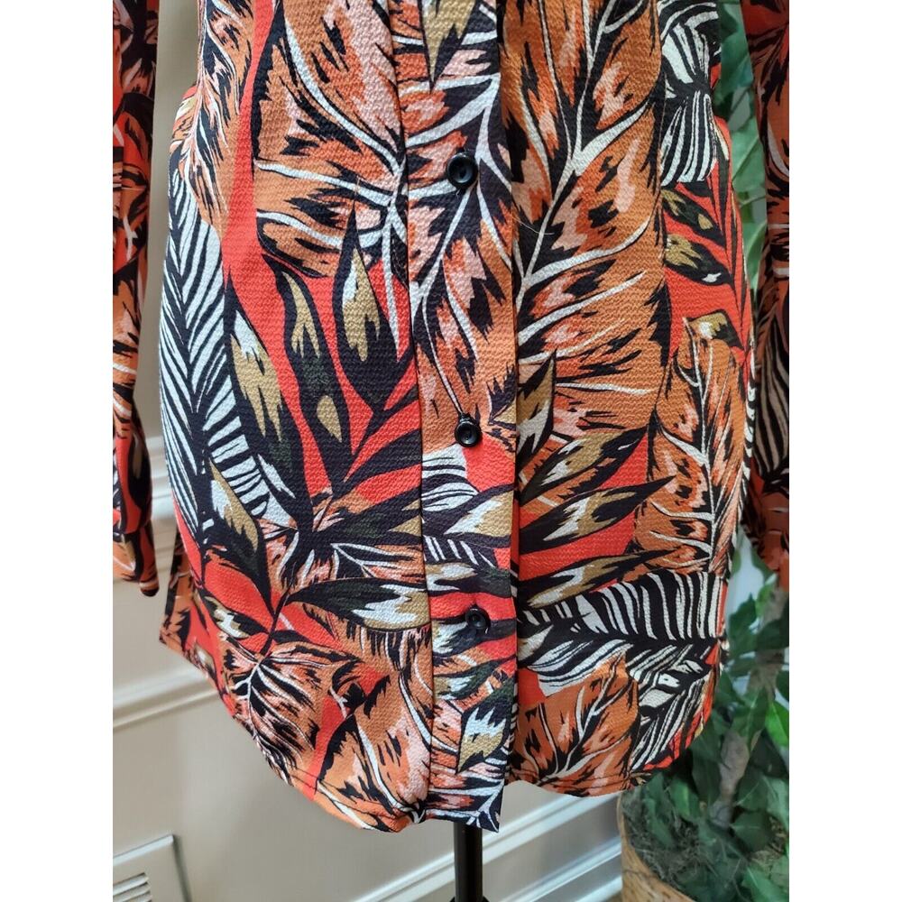 Prettylittlething Women's Multicolor Collared Long Sleeve Button Down Shirt 4 View 4